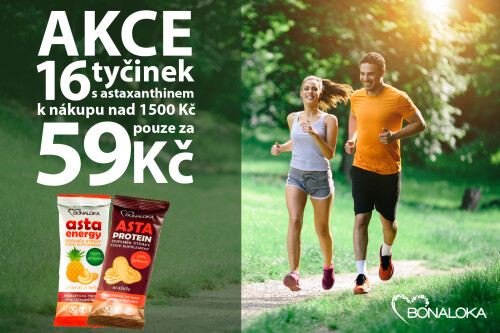 Bonaloka - energetické a proteinové tyčinky s astaxanthinem