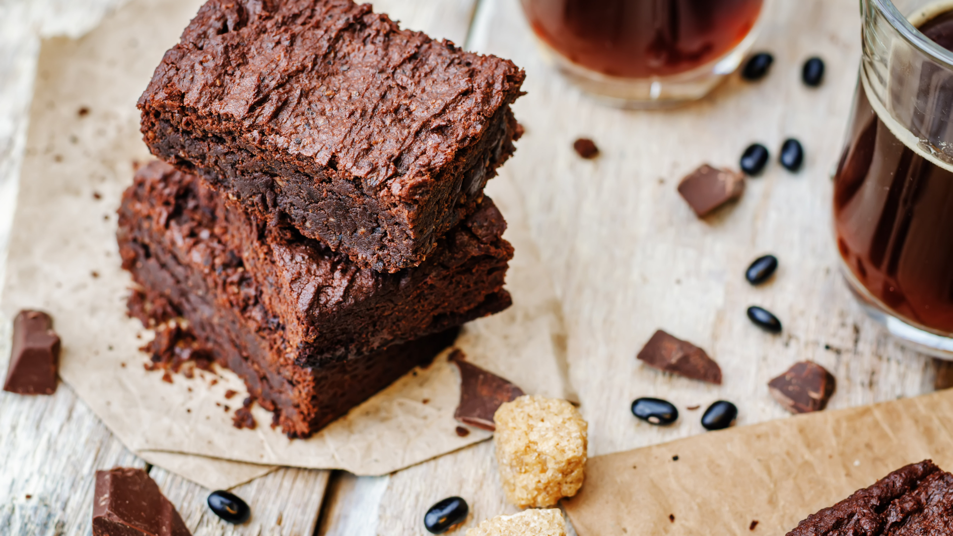 Fazolové brownies bohaté na antioxidanty