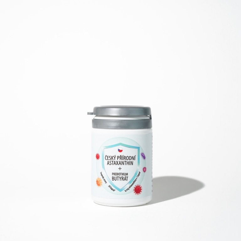 Český přírodní astaxanthin + butyrát - 30 kapslí